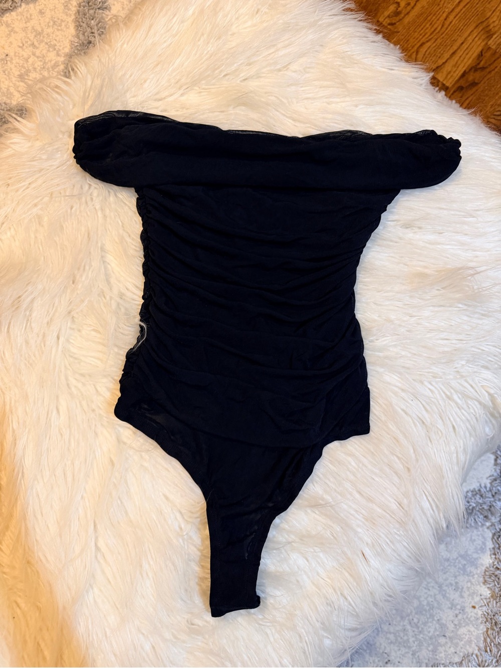 Black Off-Shoulder bodysuit